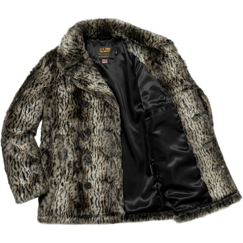 Supreme®/Schott® Fur Peacoat - fall/winter 2017 - Supreme