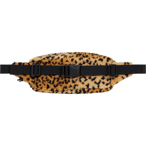 希少完売品 17fw Leopard Fleece WaistBag FW17 Supreme Leopard Fleece Waist Bag - ウエストバッグ (Supreme