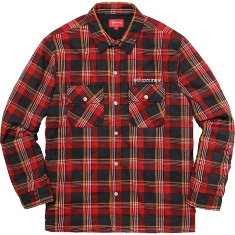 Supreme®/Independent® Quilted Flannel Shirt - Supreme