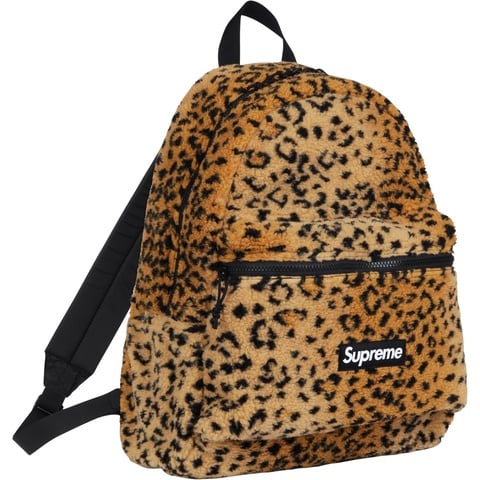 Supreme Leopard Fleece Backpack - Colorway
