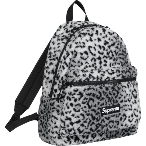 Supreme Leopard Fleece Backpack - Colorway