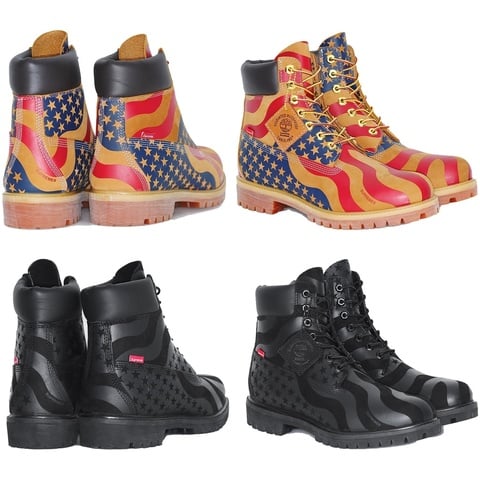 Supreme Supreme®/Timberland® Stars and Stripes 6-Inch Premium Waterproof Boot - $248.00