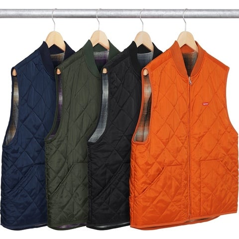 Supreme Reversible Shadow Plaid Vest - Colorway