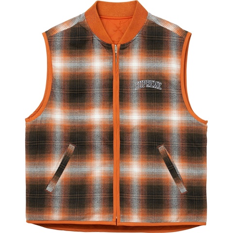 Reversible Shadow Plaid Vest - fall/winter 2017 - Supreme