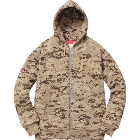 Supreme Arc Logo Thermal Zip Up Sweatshirt - Colorway