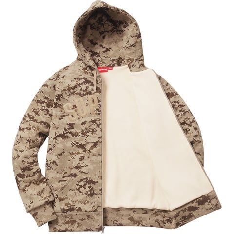 Supreme Arc Logo Thermal Zip Up Sweatshirt - Colorway