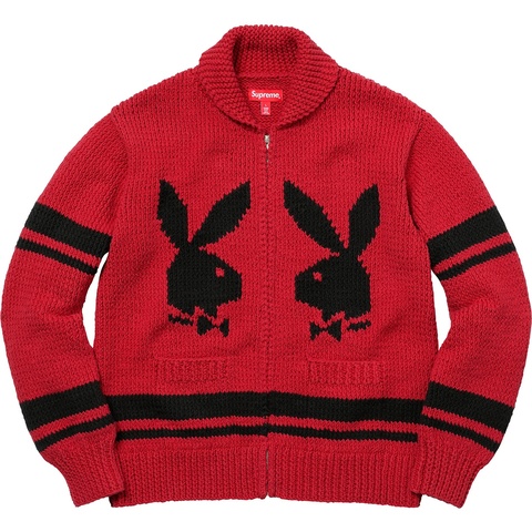 Supreme Supreme®/Playboy© Shawl Collar Full Zip Sweater - Colorway