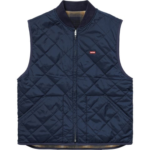Reversible Shadow Plaid Vest - fall/winter 2017 - Supreme