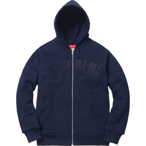 Arc Logo Thermal Zip Up Sweatshirt - Supreme