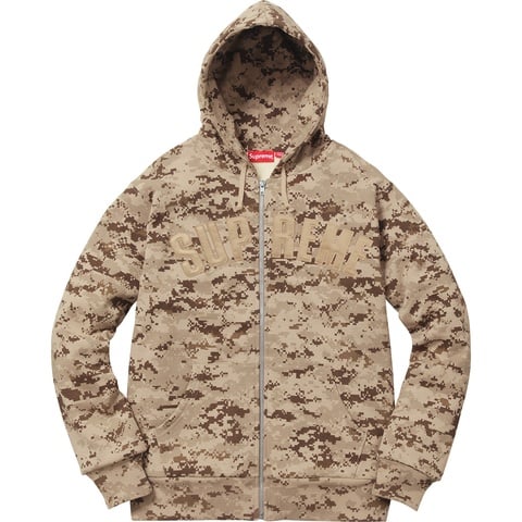 Supreme Arc Logo Thermal Zip Up Sweatshirt - Colorway