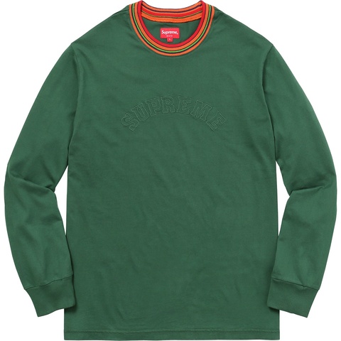 Supreme Multicolor Striped Rib L/S Top - Colorway