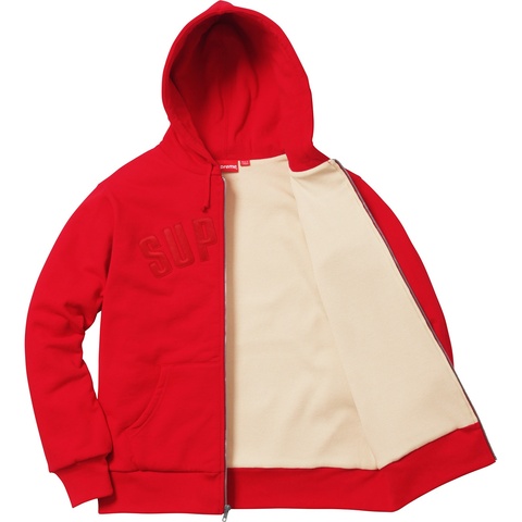 個人装備 SUPREME Arc Logo Thermal Zip Up Hoodie M Supreme Arc Logo Thermal Zip Up Sweatshirt Black Men's - FW17 - US