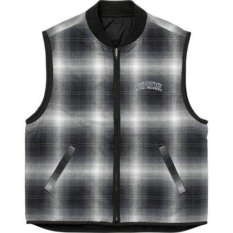 トップス supreme : Reversible Shadow Plaid Vest Reversible Shadow Plaid Vest - fall/winter 2017 - Supreme