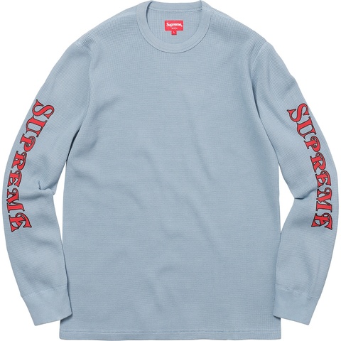 Sleeve Logo Waffle Thermal - fall/winter 2017 - Supreme