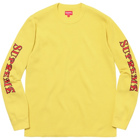 Sleeve Logo Waffle Thermal - fall/winter 2017 - Supreme
