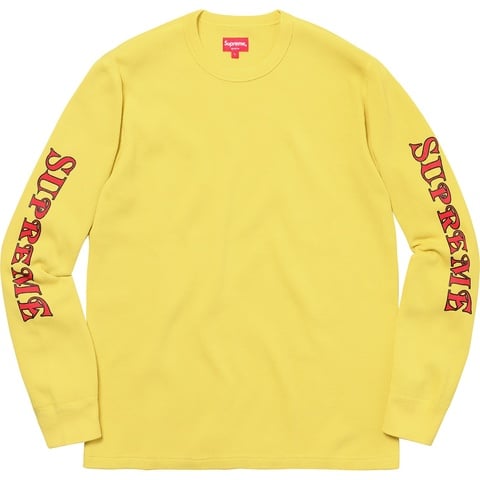 Supreme Sleeve Logo Waffle Thermal - Colorway