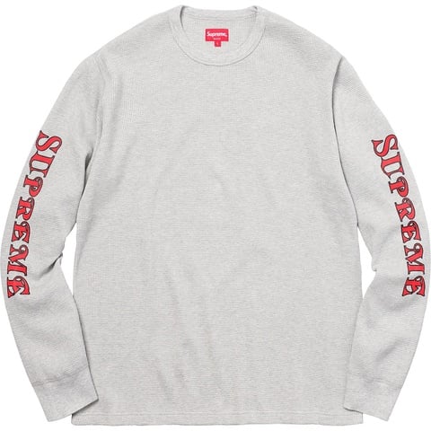 Sleeve Logo Waffle Thermal - fall/winter 2017 - Supreme