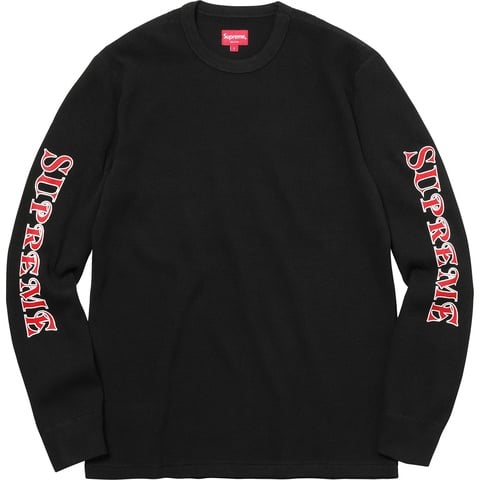 Sleeve Logo Waffle Thermal - fall/winter 2017 - Supreme