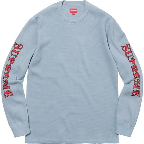 Supreme Sleeve Logo Waffle Thermal - Colorway
