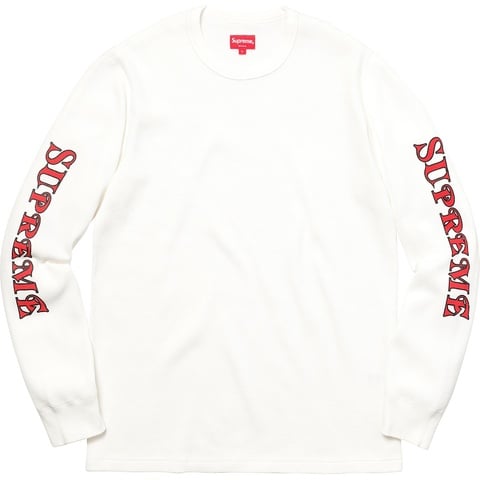 Sleeve Logo Waffle Thermal - fall/winter 2017 - Supreme