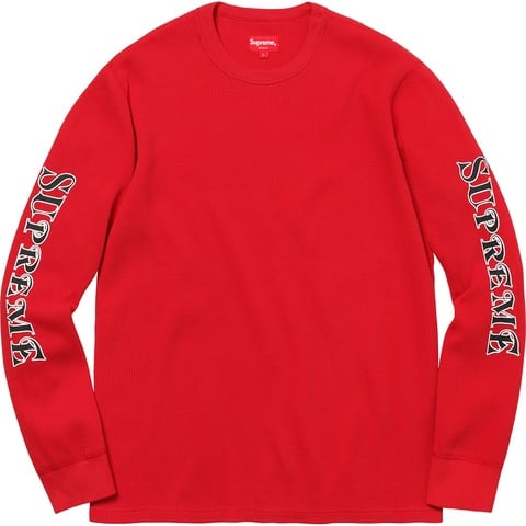 Supreme Sleeve Logo Waffle Thermal - Colorway