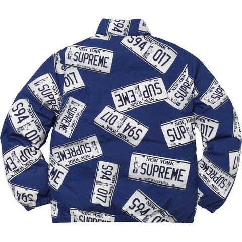 Supreme License Plate Puffy Jacket - Colorway