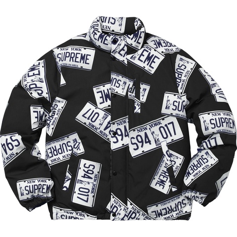 Supreme License Plate Puffy Jacket - Colorway