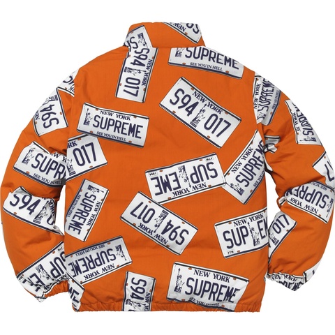Supreme License Plate Puffy Jacket - Colorway