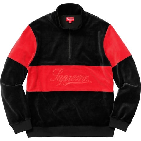 Velour Half Zip Pullover - fall/winter 2017 - Supreme