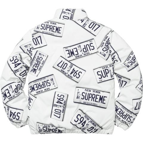 Supreme License Plate Puffy Jacket - Colorway