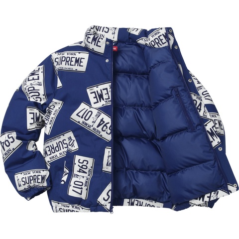 Supreme License Plate Puffy Jacket - Colorway