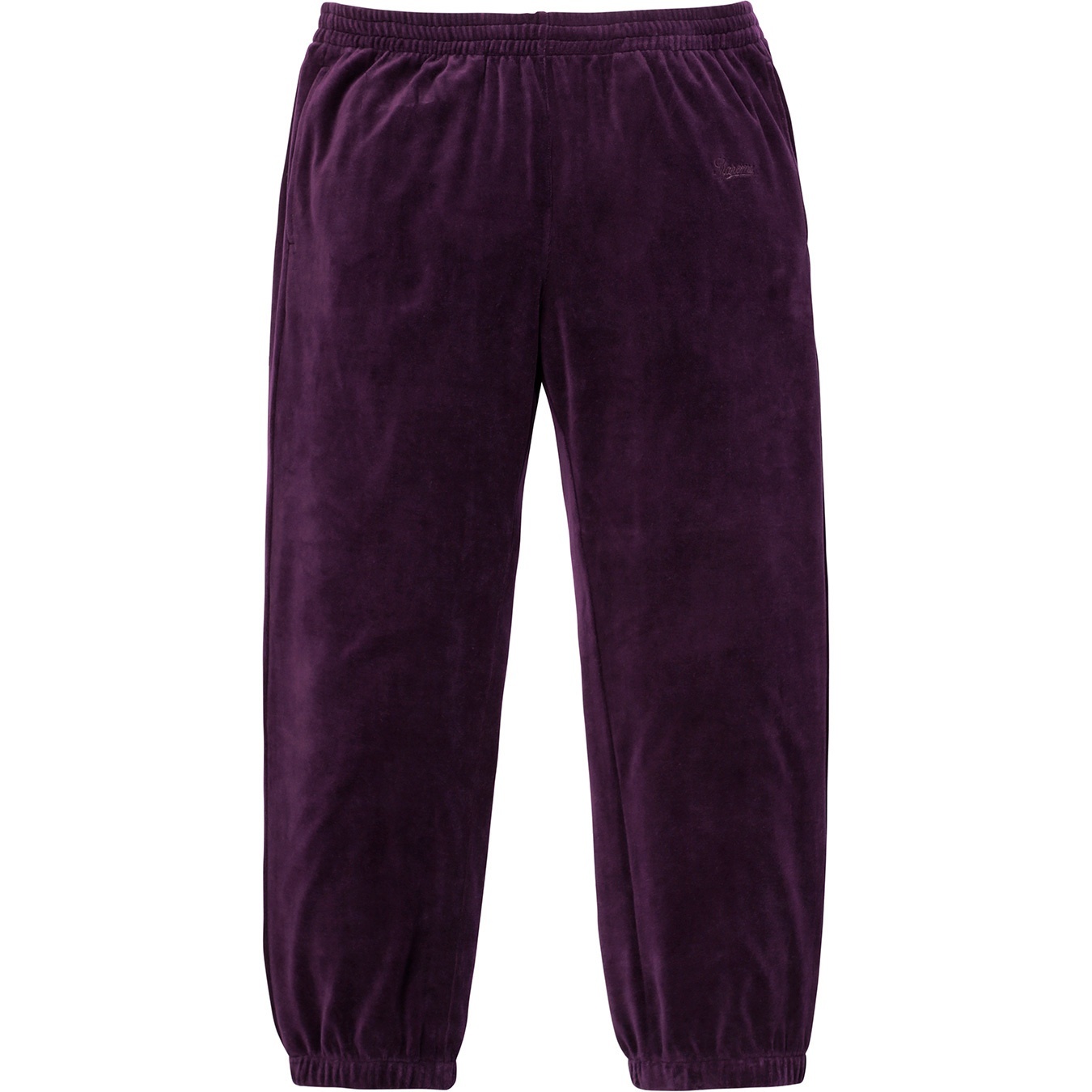 Supreme Velour Warm Up Pant (FW17) - $128