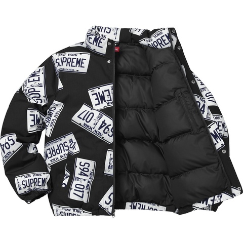 Supreme License Plate Puffy Jacket - Colorway