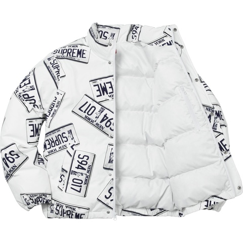 Supreme License Plate Puffy Jacket - Colorway
