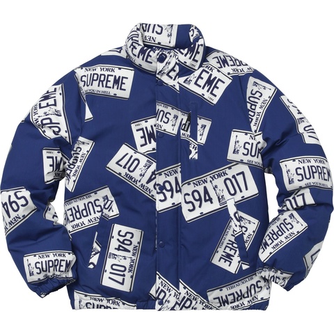 Supreme License Plate Puffy Jacket - Colorway