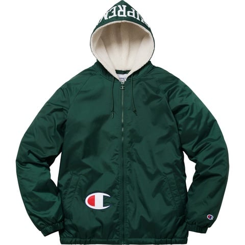 Supreme®/Champion® Sherpa Lined Hooded Jacket - Supreme