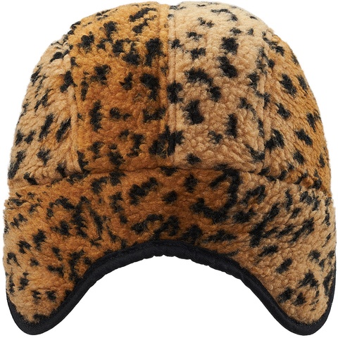 Leopard Polar Fleece Earflap Camp Cap - Supreme
