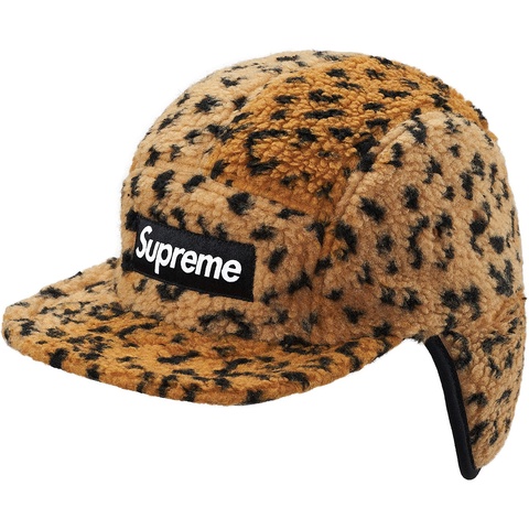 Supreme Leopard Polar Fleece Earflap Camp Cap - Colorway