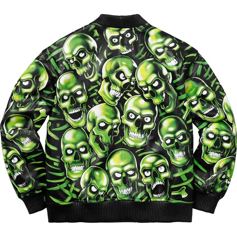 Supreme Skull Pile Leather Bomber Jacket - Colorway