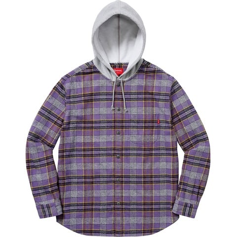 Hooded Plaid Flannel Shirt - spring/summer 2018 - Supreme