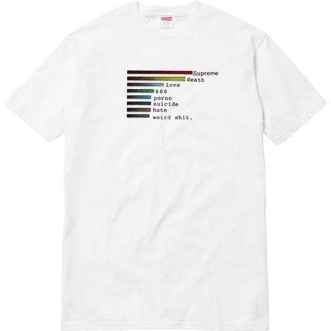Supreme Chart Tee - Colorway