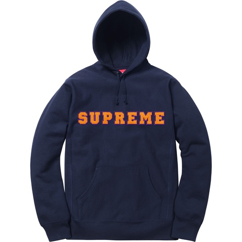 Cord Collegiate Logo Hooded Sweatshirt - Supreme