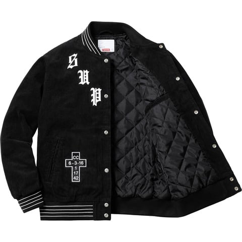 Supreme Old English Corduroy Varsity Jacket - Colorway