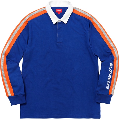 Reflective Sleeve Stripe Rugby - Supreme