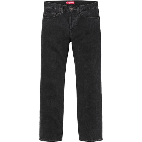Supreme Stone Washed Black Slim Jeans - Colorway