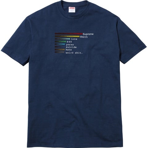 Supreme Chart Tee - Colorway