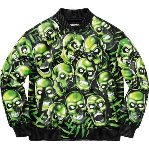 Supreme Skull Pile Leather Bomber Jacket - Colorway