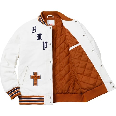 Supreme Old English Corduroy Varsity Jacket - Colorway