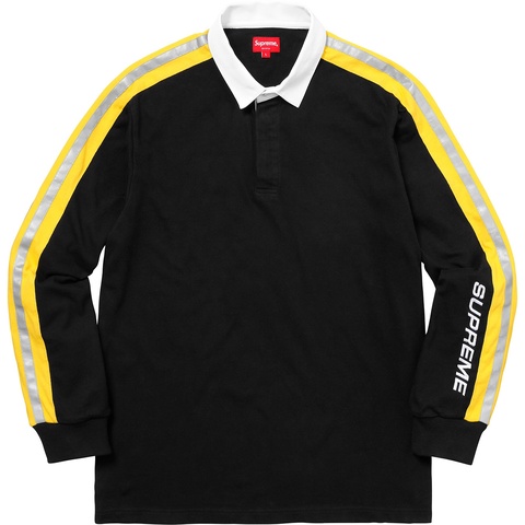 Reflective Sleeve Stripe Rugby - Supreme