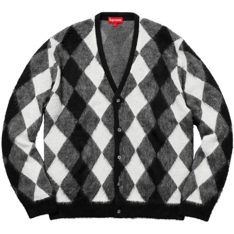 Brushed Argyle Cardigan - spring/summer 2018 - Supreme